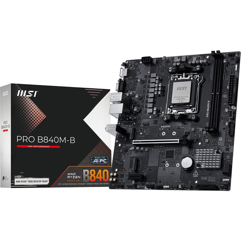 Carte mère MSI PRO B840M-B Micro ATX AMD Socket AM5 Chipset AMD B840