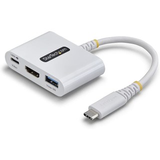 StarTech.com Adaptateur Multiport USB-C vers HDMI avec Charge PD 140W (Blanc)