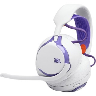 Casque Gaming arceau circum-auriculaire sans fil Bluetooth JBL Quantum 650 Blanc et Violet