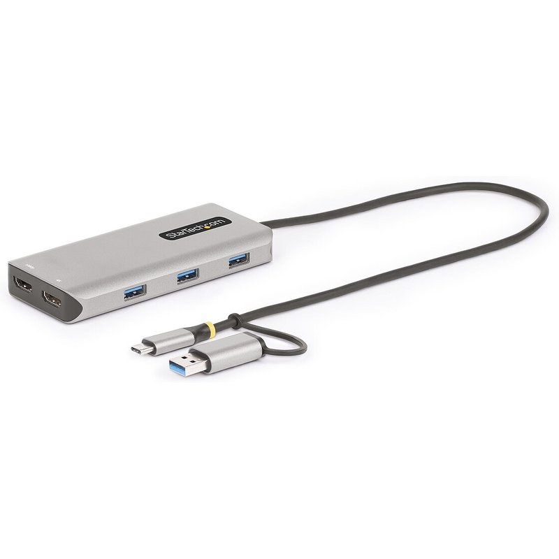 StarTech.com Adaptateur multiport USB-C avec Dual HDMI - Hub USB 3 ports (167B)