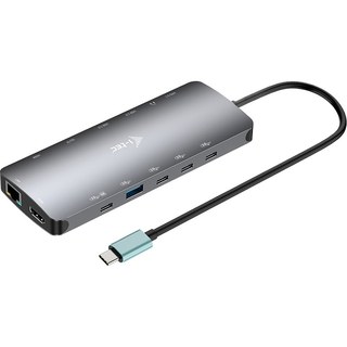 i-tec USB-C Metal Nano 3X Display Dock, 2X HDMI, 1X USB-C video + Power Delivery 140W