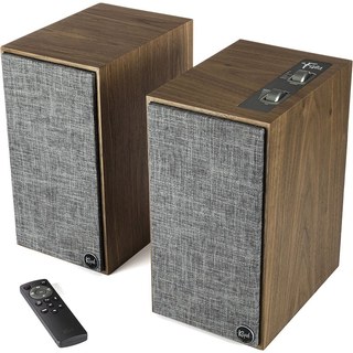 Enceintes actives Hifi Bluetooth Klipsch The Fives Walnut vendues par paire
