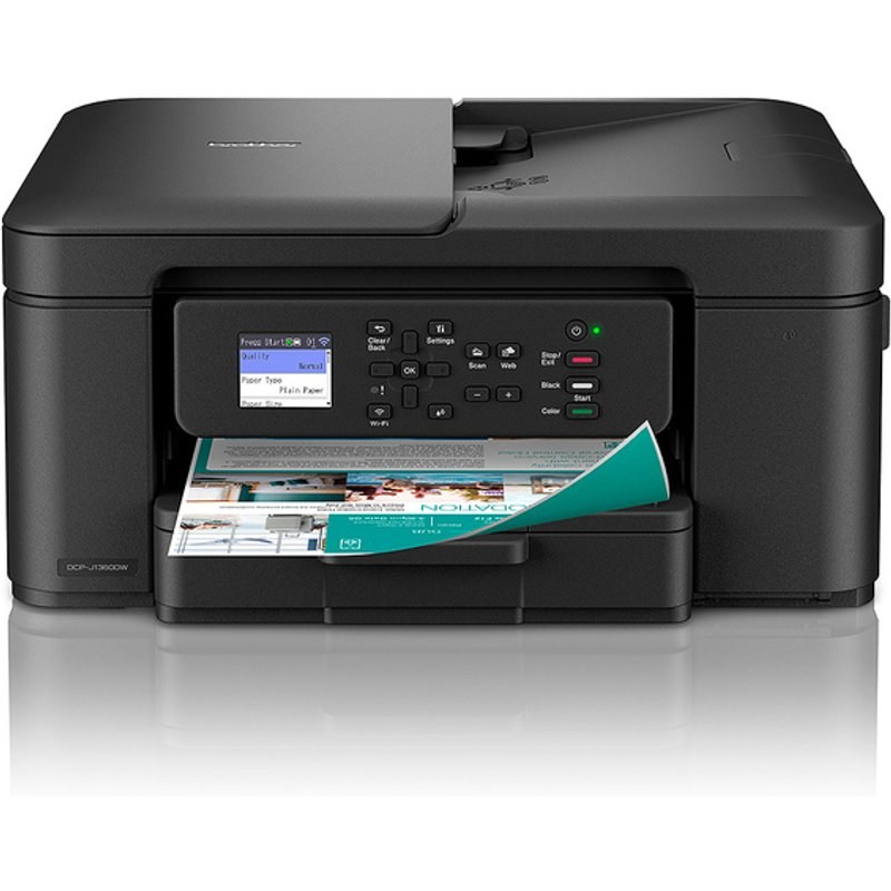 Imprimante multifonctions jet d'encre 3-en-1 sans fil Brother DCP-J1360DW Noir