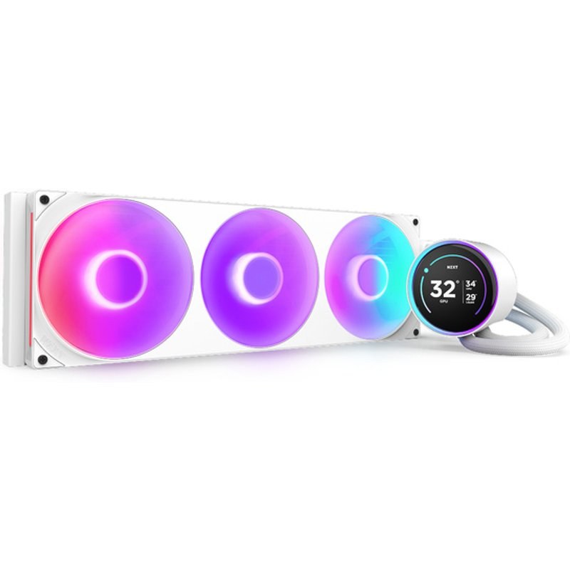 Kit Watercooling CPU NZXT Kraken Elite 420 V2 RGB blanc