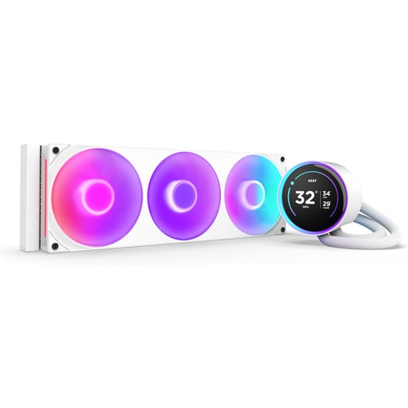 Kit Watercooling CPU NZXT Kraken Elite 360 RGB blanc