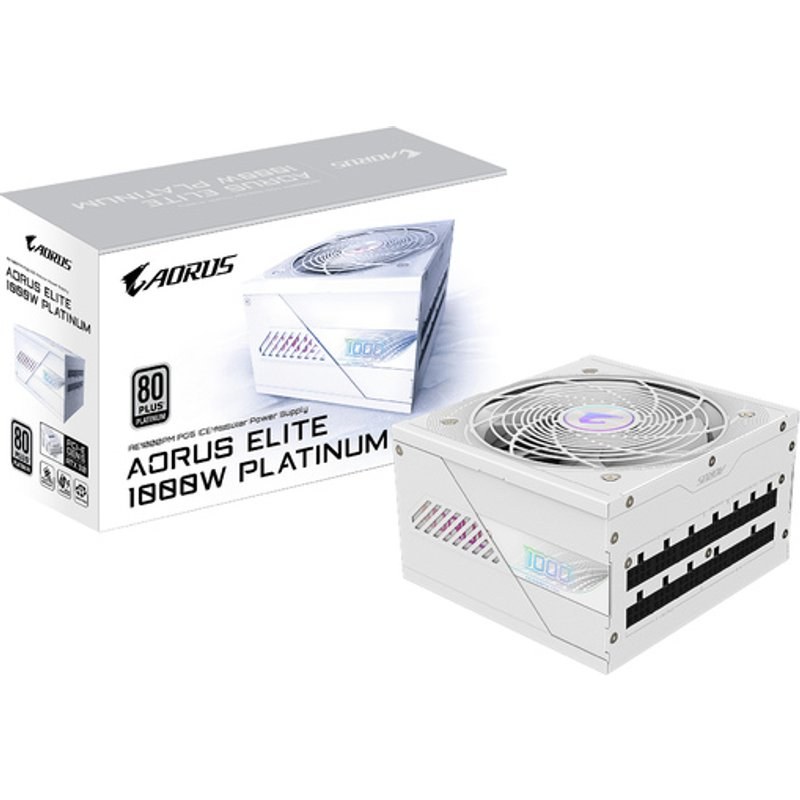 Alimentation PC non modulaire Gigabyte AORUS Elite P1000W 1000W 80 PLUS Platinum Blanc