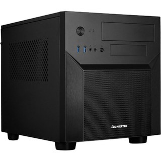 Chieftec CI-02B-OP unité centrale Cube Noir, boîtier cube