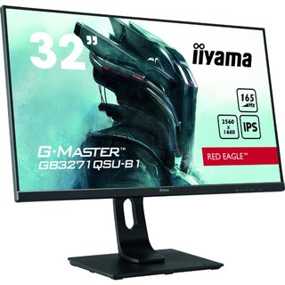 iiyama G-Master GB3271QSU-B1 32" Fast IPS QHD 165 Hz 1MS FreeSync USB-A Haut-parleurs Hauteur