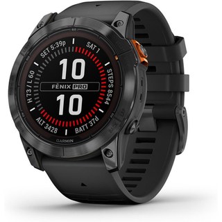 Garmin Fénix 7X Pro Solar GPS NFC 51 mm Gris Correa Noire Résistance 10ATM SPO2