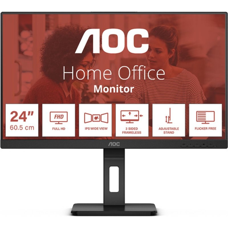 AOC E3 24E3QAF écran plat de PC 61 cm (24") 1920 x 1080 pixels Noir