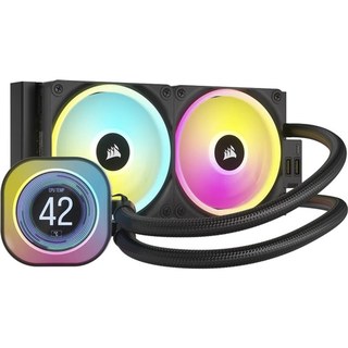 Refrigeration Liquide Corsair iCUE LINK H100I LCD 240 mm 2 Ventilateurs RGB
