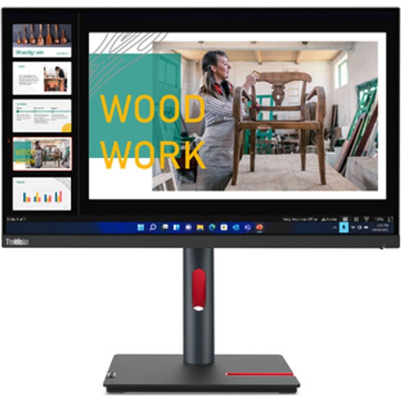 Écran Lenovo 23,8 pouces 2560 x 1440 60 Hz IPS HDR10 USB-C VESA sRGB 99 % Faible luminosité