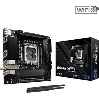 Carte mère ASRock B860I LGA1851 Mini-ITX B860I Wi-Fi DDR5 M.2 Wi-Fi 6E Ethernet 2,5 Go