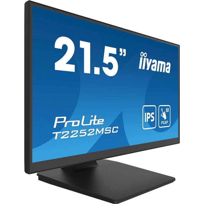 Moniteur tactile 21,5" IPS Full HD avec haut-parleurs iiyama ProLite T2252MSC-B2AG