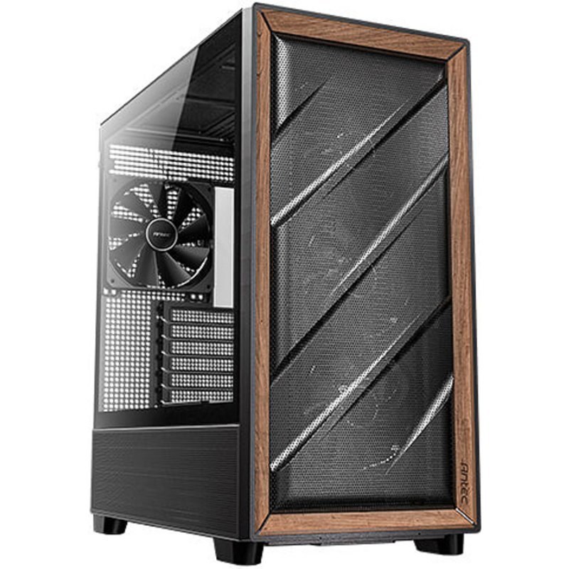 Boîtier Antec Flux Midi Tower Noir Bois ATX ITX micro ATX