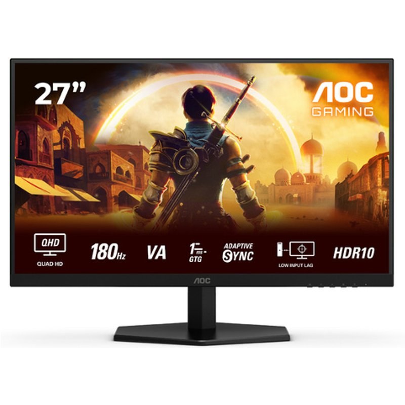 Moniteur AOC Q27G42XNE 27" QHD 180 Hz 1MS Fast VA Noir Rouge