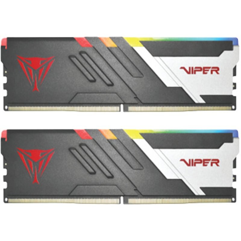 Mémoire RAM Patriot Viper Venom 32 Go 2X16GB DDR5 6000 MHz CL36 RGB Intel XMP Noir Blanc