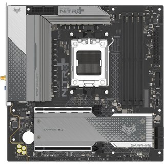 Carte mère Sapphire NITRO+ B850M Wi-Fi AMD B850 Socket AM5 DDR5 Micro ATX Wi-Fi 6 RGB