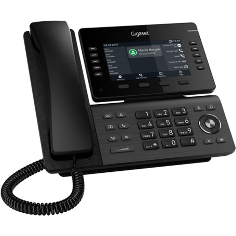 Téléphone DECT Gigaset P850W IP PRO Auriculaire Sans Fil et Filaire Noir