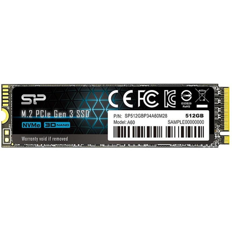 Silicon-Power Silicon Power P34A60 M.2 512 Go PCI Express SLC NVMe