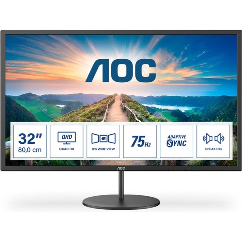AOC V4 Q32V4 31.5" LED 2K Ultra HD 4 ms Noir