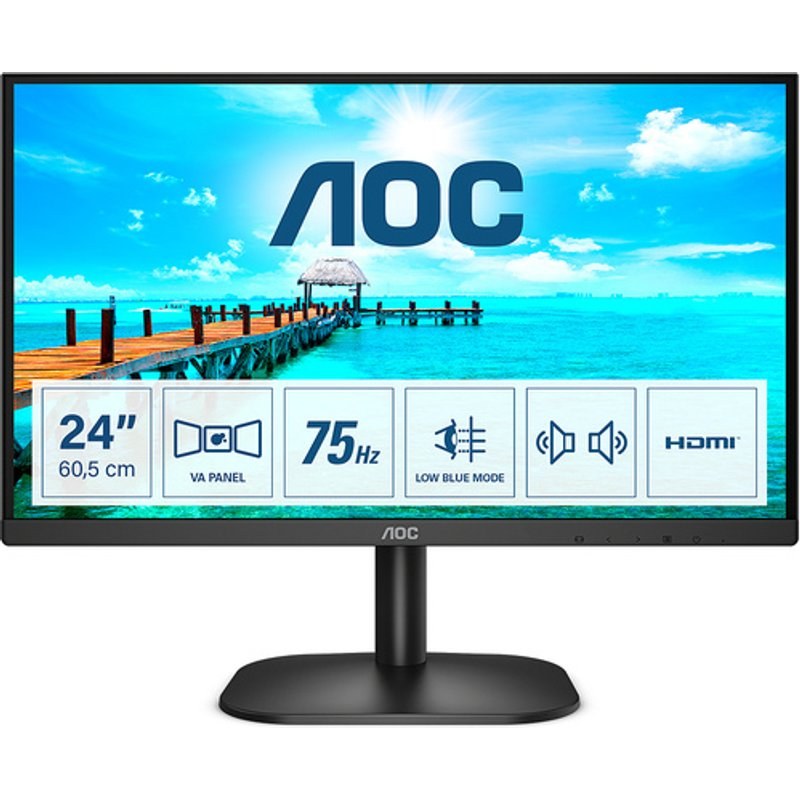 AOC B2 24B2XDAM 23.8" LED Full HD 4 ms Noir