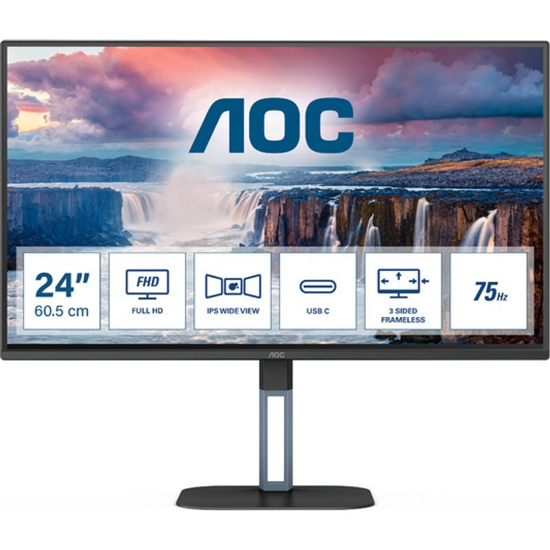AOC V5 24V5CE/BK 23.8" LED Full HD 4 ms Noir