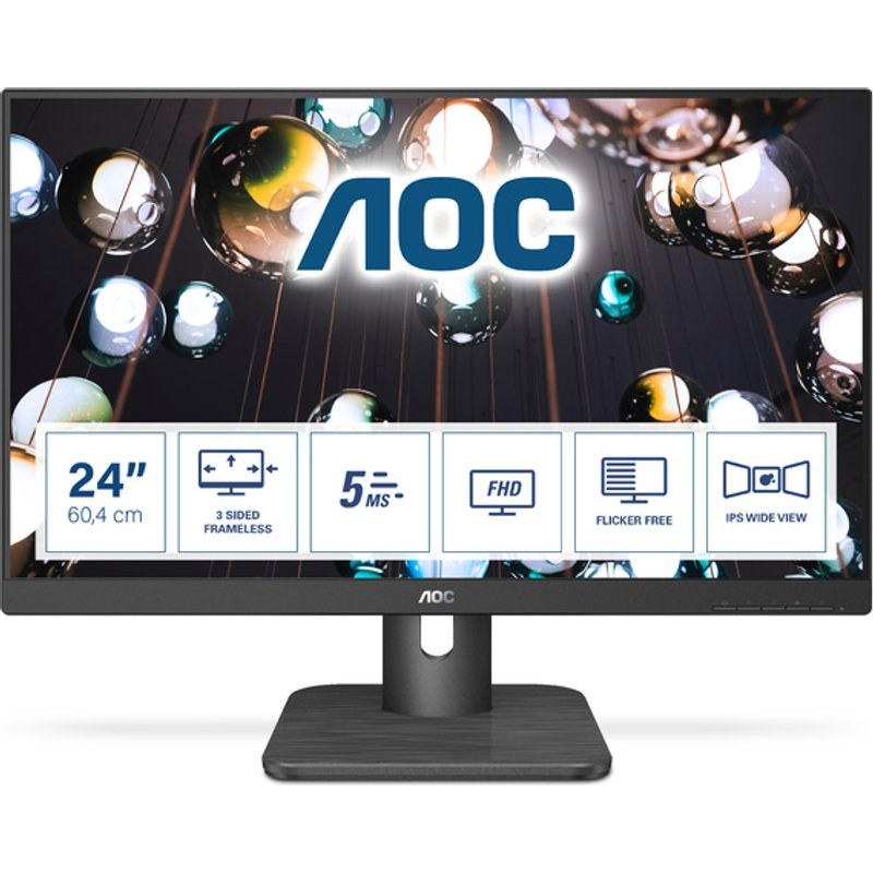 AOC E1 24E1Q 23.8" LED Full HD 5 ms Noir