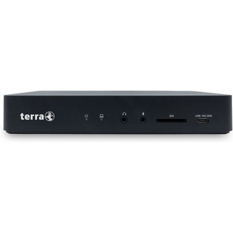 TERRA 1480375 station d'accueil Avec fil USB 3.2 Gen 1 (3.1 Gen 1) Type-C Noir