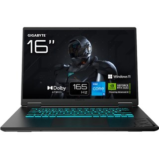 GIGABYTE GAMING A16 ORDINATEUR PORTABLE – 16", 165 Hz WUXGA, Intel® Core™ i5-13420H, RTX 5050