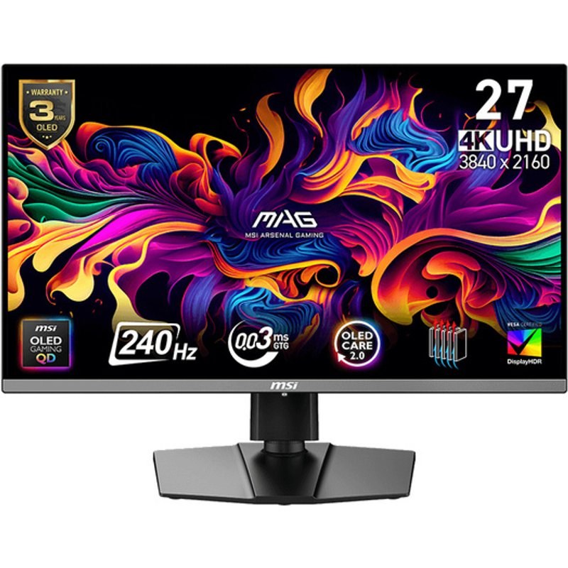 MSI MAG 272UP QD-OLED X24 26.5" QD-OLED 4K Ultra HD 0,03 ms Noir