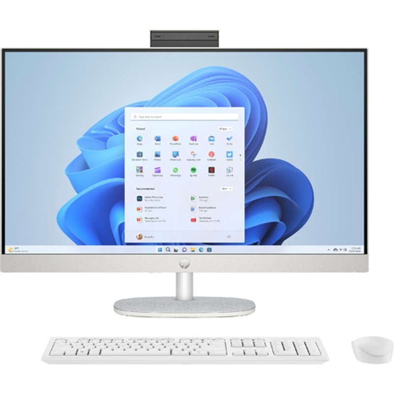 HP ALL-IN-ONE 27-CR0074NF PC 27" AMD Ryzen 7 16 Blanc 512 Go