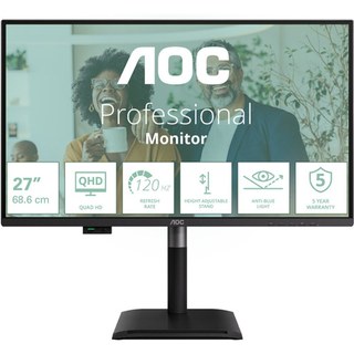 AOC Q27P4CV 27" LED Quad HD 4 ms Noir
