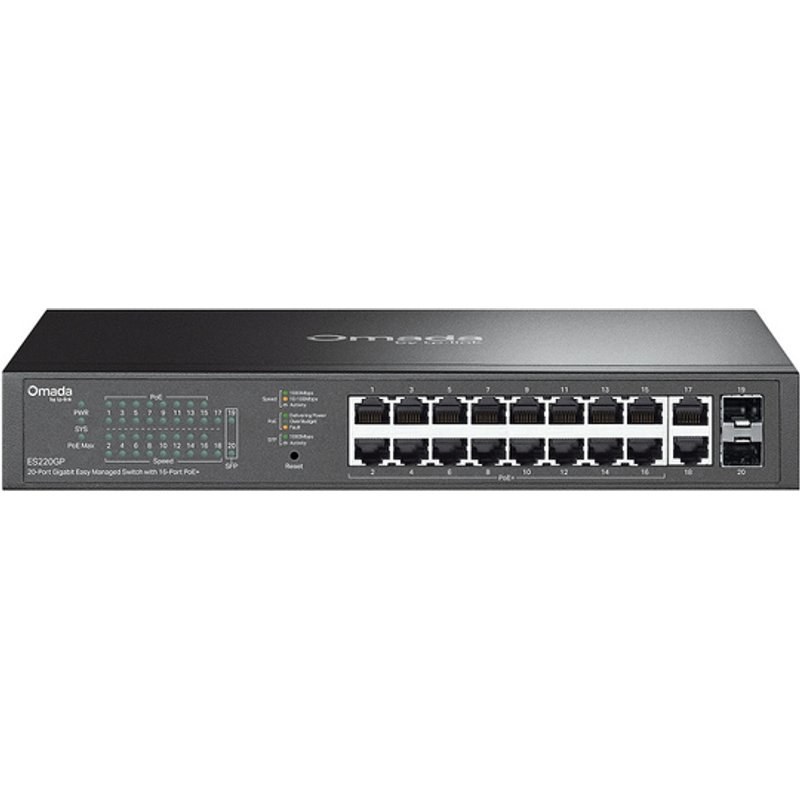 OMADA ES220GP commutateur réseau Géré Gigabit Ethernet (10/100/1000) Connexion Ethernet