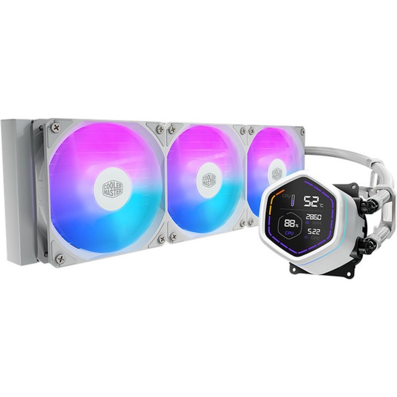Kit Watercooling CPU Cooler Master MasterLiquid Core Nex Digital 360 ARGB blanc