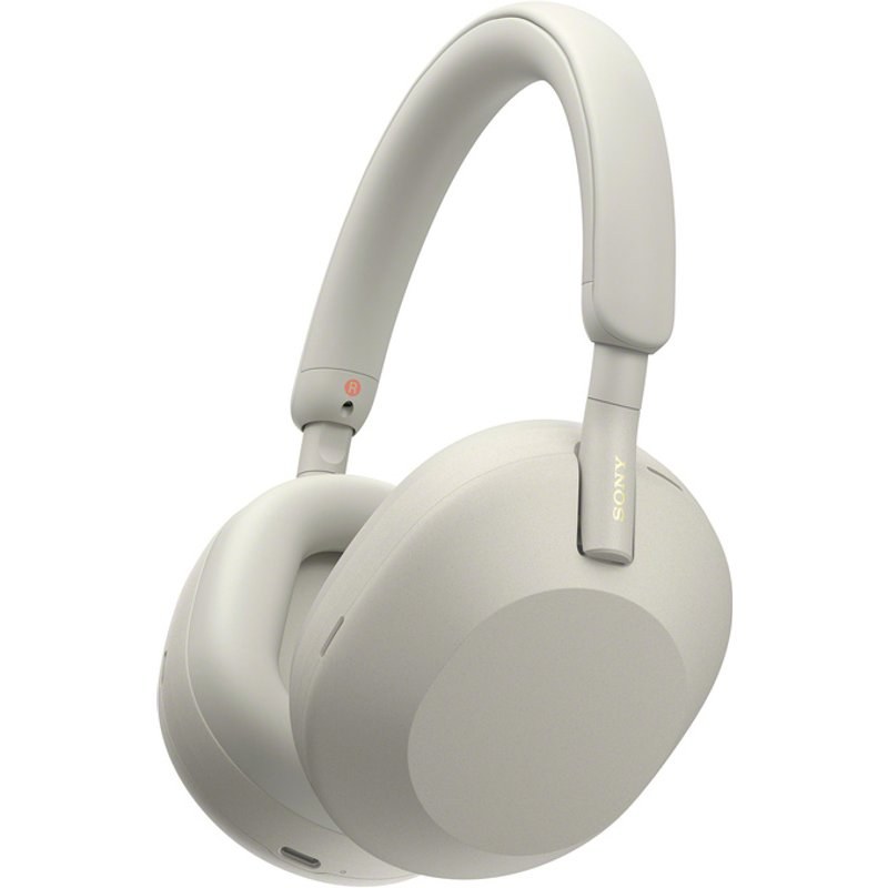 Casque audio arceau sans fil Sony WH1000XM5 argent à réduction de bruit