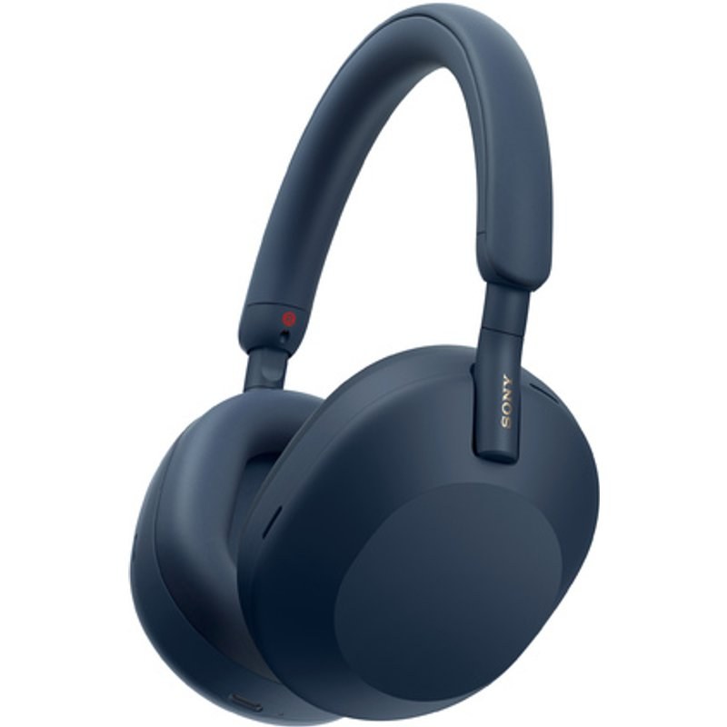 Casque audio arceau sans fil Sony WH1000XM5 bleu à réduction de bruit